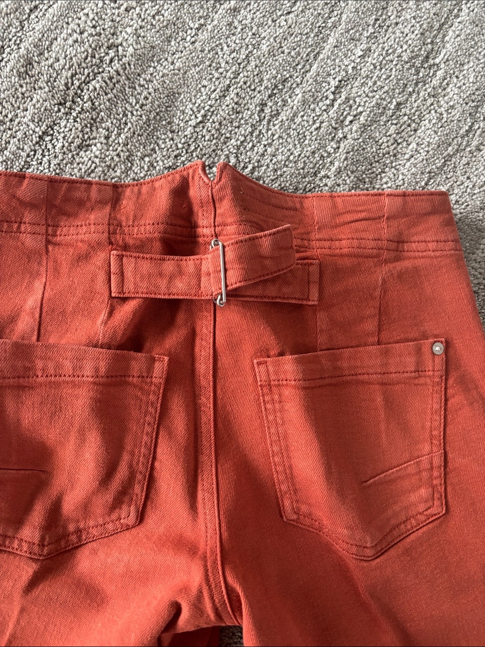 Women’s Rust Wide-Leg Utility Pants - Picture 5 of 5